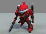  armored_core cannon cg chibi from_software gun mecha nine-ball super_deformed weapon 