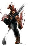  akuma capcom gouki male male_focus muscule red_eyes red_hair street_fighter street_fighter_iv super_street_fighter_iv 