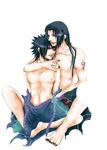  akatsuki_(naruto) arms_behind_back bdsm black_eyes black_hair bondage bound bound_arms brother brothers cloak family hug incest jewelry long_hair male male_focus nail_polish naruto necklace riochance7 rope siblings sitting spread_legs tattoo tied tied_up topless uchiha_itachi uchiha_sasuke undressing yaoi 