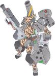  armored_core chibi from_software gun mecha missile_launcher rocket_launcher super_deformed weapon 