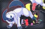  absol all_fours anal anal_knotting anal_penetration arkoh arkoh_umbreon ass_to_ass balls bodily_fluids butt cum cum_in_ass cum_inside eeveelution feral generation_2_pokemon generation_3_pokemon genital_fluids genitals hi_res kine_(absol) knot knotting male male/male nintendo penetration penis pokemon pokemon_(species) pull_out umbreon video_games 