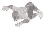  anthro barefoot claws feet foot_fetish humanoid kredri lizard male mortal_kombat reptile reptile_(mortal_kombat) scalie simple_background soles solo toe_claws toes tongue video_games 