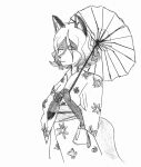  absurd_res ahoge animal_humanoid anthro asian_clothing canid canid_humanoid canine canine_humanoid clothing east_asian_clothing efradraws eyebrows female flower fox fox_humanoid fox_spirit fox_tail graphite_(artwork) hair hi_res humanoid irina_netsuki japanese_clothing kimono mammal mammal_humanoid multicolored_hair pencil_(artwork) plant simple_background sketch solo teenager thick_eyebrows traditional_media_(artwork) two_tone_hair umbrella wavy_hair white_background young 