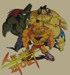  90s blanka capcom chest_hair chibi edmond_honda fat fat_man korean muscle oldschool scar street_fighter zangief 