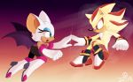  2018 anthro bat black_nose boots breasts clothing duo eulipotyphlan female footwear fur gloves hedgehog hi_res male mammal membranous_wings quark19601 quills rouge_the_bat shadow_the_hedgehog sonic_(series) video_games white_fur wings 