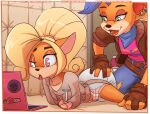  activision anthro butt coco_bandicoot crash_bandicoot_(series) diaper diaper_fetish duo female female/female fur hi_res hypnosis infantilism mind_control paddedulf pirate_tawna spiral_eyes tawna_bandicoot video_games 