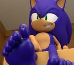  5_toes anthro ask-macro-rookie barefoot duo feet foot_fetish foot_focus hi_res humanoid_feet low-angle_view male male/male micro miles_prower nude sega soles sonic_the_hedgehog sonic_the_hedgehog_(series) toes underfoot 