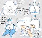  &lt;3 2022 3_fingers 5_fingers accessory anthro anus blue_anus blue_clothing blue_heart blue_lingerie blue_panties blue_pussy blue_underwear bodily_fluids bow_ribbon butt clothed clothing colored_sketch dialogue digital_media_(artwork) dirty_talk disembodied_penis duo english_text female fingers furgonomics garter_straps genital_fluids genitals glowing grey_background guardian_spirit hands_on_legs hands_on_thighs hi_res human human_on_anthro humanoid_genitalia humanoid_penis imminent_sex interspecies inviting lingerie male male/female mammal microsoft navel offering_sex ori ori_(series) ori_and_the_blind_forest ori_and_the_will_of_the_wisps panties panties_down partially_clothed penis presenting presenting_anus presenting_hindquarters presenting_pussy profanity pussy pussy_heart pussy_juice pussy_juice_string ribbons signature simple_background sketch spread_legs spreading tail_accessory tail_bow tail_ribbon text underwear underwear_down video_games white_body whitecrocus xbox_game_studios 