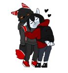  &lt;3 anthro backpack duo embrace female hug male male/female tail_motion tailwag unknown_(disambiguation) 