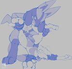 2022 3_toes alpha_pok&eacute;mon anal anal_penetration animal_genitalia animal_penis anthro anthro_on_anthro anthro_penetrated anthro_penetrating anthro_penetrating_anthro balls biped bodily_fluids bottomless canine_penis chiki_(chikilucario) clenched_teeth clothed clothing digital_media_(artwork) duo ear_piercing eyebrows fan_character feet generation_1_pokemon generation_4_pokemon genital_fluids genitals hand_on_ankle hand_on_leg hi_res hoodie hoodie_only knot legendary_pokemon lucario lying male male/male male_penetrated male_penetrating male_penetrating_male mega_stone mewtwo nintendo nude on_back pat_(lapatte) penetration penile penile_penetration penis penis_in_ass piercing pokemon pokemon_(species) precum schizy sex sheath simple_background teeth toes topwear topwear_only video_games 
