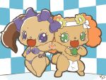  bikini canid canine canis clothing dekoco_(artist) domestic_dog duo female girly io_(jewelpet) jewelpet lagomorph leporid male mammal prase_(jewelpet) rabbit sanrio swimwear video_games 