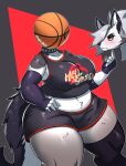  anthro ball basketball_(ball) canid canid_demon canine canis decapitation demon domestic_dog edit female headless headlessfurryedits hellhound helluva_boss hi_res husky hybrid loona_(helluva_boss) mammal mirrored_text nordic_sled_dog ocaritna severed_head signature solo spitz tagme wolf 