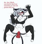  abdominal_bulge anthro big_breasts blush breasts bulge canid canid_demon clothing comic demon duo english_text female hellhound helluva_boss hi_res legwear loona loona_(helluva_boss) male male/female mammal pace-maker penetration stockings text vaginal vaginal_penetration 