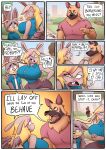  2020 absurd_res angry anthro antlers athletic athletic_anthro athletic_male big_breasts big_bulge black_pupils blonde_hair blonde_highlights bottomwear breasts brown_bear brown_body brown_fur brown_hair buckteeth bulge canid canine canis cerealharem_(artist) clothing colored_nails comic curvaceous curvy_figure detailed_background dialogue digital_drawing_(artwork) digital_media_(artwork) domestic_cat domestic_dog dot_eyes english_text eyelashes eyeliner eyeshadow eyewear felid feline felis female floppy_ears fluffy fluffy_tail fountain fur german_shepherd glasses grey_body grey_fur grey_hair group gynomorph hair hand_on_hip hand_on_own_hip herding_dog hi_res highlights_(coloring) horn horns_(cerealharem) hourglass_figure huge_breasts intersex jackalope lagomorph leporid lips makeup male mammal multicolored_body multicolored_fur multicolored_hair nails neck_tuft open_mouth outside park pastoral_dog pink_hair pink_highlights pink_lips pink_nails pink_tail pork_(cerealharem) pupils rabbit sharp_teeth short_tail simple_eyes skirt small_waist tan_body tan_fur teal_eyes teeth text tuft two_tone_body two_tone_fur ursid ursine voluptuous webcomic wide_hips wink_(pork_eh) 