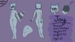  andromorph anthro blue_eyes clitoris genitals hi_res intersex jay_(localraccoon) localraccoon male mammal model_sheet pawpads paws procyonid pussy raccoon small_waist solo thick_thighs 