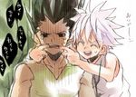  gon-san gon_freecss hunter_x_hunter killua_zoldyck long_hair white_hair 