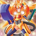  duel_monster orange_hair personification power_tool_dragon yu-gi-oh! yugioh_5d&#039;s yuu-gi-ou_5d's 