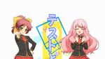  2girls baka_to_test_to_shoukanjuu cap himeji_mizuki long_hair school_uniform shimada_minami smile 