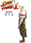  90s america american_flag bengus blonde_hair brush_hair capcom game guile military muscle official_art oldschool soldier street_fighter street_fighter_ii streetfighter tattoo 