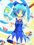  cherry cirno food frog fruit ice kaito luna_child multiple_girls namie-kun orange popsicle star_sapphire sunny_milk touhou vocaloid watermelon 