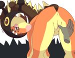  anus bestiality butt crepix disembodied_hand duo farigiraf female feral generation_9_pokemon genitals human human_on_feral interspecies mammal nintendo orange_body pokemon pokemon_(species) pussy simple_background spread_pussy spreading video_games white_background yellow_body 