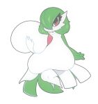  big_breasts breasts female frown gardevoir generation_3_pokemon green_hair hair hand_on_breast holding_breast huge_breasts humanoid hyper hyper_breasts kendalljt looking_at_viewer nintendo nipples not_furry pokemon pokemon_(species) red_eyes solo video_games white_body white_nipples 