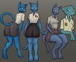  2022 alternate_form anthro big_butt blue_body blue_fur bottom_heavy bottomwear butt cartoon_network claws clothing colored digital_drawing_(artwork) digital_media_(artwork) digitigrade domestic_cat dress_shirt felid feline felis female fur grey_background huge_butt humanoid long_tail mammal mature_female md34 mother nicole_watterson office_lady parent pin_button shirt simple_background sketch skirt small_waist the_amazing_world_of_gumball thick_thighs tight_clothing topwear whiskers wide_hips yellow_eyes 