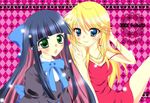  2girls blush dress goth gothic multiple_girls panty_&amp;_stocking_with_garterbelt panty_(character) panty_(psg) smile stocking_(character) stocking_(psg) 