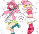  2girls battle_spirits capcom guitar instrument multiple_girls rockman tamagoro tamagoroo_(funifuni_labo) 