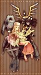  blonde_hair bronzong cattleya_(pokemon) elite_four gochiruzeru gothitelle hat metagross musharna pokemon rankurusu reuniclus shinpora sigilyph 