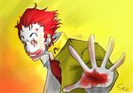  blood fight fighting food hamburger killer red_hair ronald_mcdonald white 