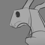  2022 animated anthro bapho_(keadonger) baphomet_(deity) bedroom_eyes biped black_sclera blep blush bovid caprine caprine_demon deity demon digital_media_(artwork) female goat_demon grey_background greyscale horn keadonger kissing_pov looking_at_viewer mammal monochrome narrowed_eyes pentagram seductive simple_background solo tongue tongue_out 