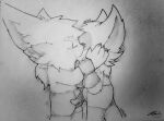  anthro beard boxers_only bulge clothing duo eye_scar eyes_closed facial_hair facial_scar gloves graphite_(artwork) grope hand_holding hand_on_bulge hand_on_face handwear hi_res kissing kled_(lol) league_of_legends male male/male neck_tuft pencil_(artwork) riot_games scar sketch smite_(artist) teemo_(lol) traditional_media_(artwork) tuft video_games watermark yordle 