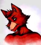  2015 anthro archived_source art-surgery black_nose canid canine cheek_tuft digital_media_(artwork) eyebrows facial_scar facial_tuft five_nights_at_freddy&#039;s fox foxy_(fnaf) fur head_tuft hi_res male mammal pink_inner_ear red_body red_fur scar scottgames simple_background snout snout_scar solo tuft video_games white_background yellow_eyes 