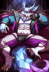  abs absurd_res black_pawpads canid canine canis claws clothed clothing crystal drks feet hi_res league_of_legends male mammal muscular muscular_male panties panties_bulge pawpads pecs riot_games spread_toes toe_claws toes underwear video_games warwick_(lol) wolf 
