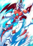  abs anthro bandai_namco canoweissmon claws digimon digimon_ghost_game dragon flying hi_res horn hudie_jun is male muscular muscular_anthro pecs solo white_body wings 