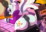  absurd_res anus big_butt butt coloratura_(mlp) equid equine female friendship_is_magic genitals hasbro hi_res huge_butt looking_at_viewer looking_back looking_back_at_viewer mammal my_little_pony pussy solo zajice 