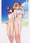  belvedere_coco bikini celtic_midori kuroda_kazuya screening swimsuits under_boob vandread 