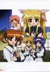  alisa_bannings arf fate_testarossa mahou_shoujo_lyrical_nanoha okuda_yasuhiro seifuku takamachi_nanoha tsukimura_suzuka yuuno_scrya 