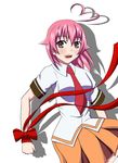  aino_heart aq_interactive arcana_heart atlus blush examu ribbon school_uniform smile 