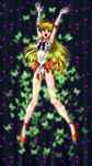  aino_minako arms_up bishoujo_senshi_sailor_moon blonde_hair blush breast breasts butterflies butterfly h@ruki hair_ribbon nipples open_mouth orange_box_(haruki) ribbon sailor_venus torn_clothes 