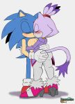  anthro big_butt blaze_the_cat blush butt clothed clothing domestic_cat duo embrace eulipotyphlan eyes_closed felid feline felis female footwear gloves hand_on_butt handwear hedgehog hi_res hug kissing love male male/female mammal pepamintop sega shoes simple_background sonic_the_hedgehog sonic_the_hedgehog_(series) 