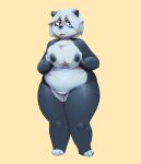  absurd_res alexander_bite anthro black_body black_fur breasts female fur giant_panda hi_res slightly_chubby solo thick_thighs white_body white_fur 