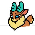  2019 :3 animated anonymous_artist antlers banned_from_equestria bedroom_eyes blinking blue_antlers blue_eyes capreoline chest_tuft deer digital_media_(artwork) eyelashes female feral fluffy fur half-length_portrait horn low_res mammal narrowed_eyes neck_tuft no_pupils pixel_(artwork) pixel_animation portrait reindeer seductive short_playtime smile solo tan_body tan_fur them&#039;s_fightin&#039;_herds tuft velvet_reindeer_(tfh) video_games 