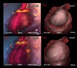  abdominal_bulge anthro belly bunsen digestion dragon duo hi_res internal male male/male oral_vore organs scalie simple_background stomach themikefox vore western_dragon zero_husky 