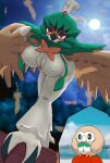  anthro avian beak big_breasts bird breasts decidueye ebino_senaka feathers female generation_7_pokemon hi_res mammal nintendo pokemon pokemon_(species) rowlet video_games wings 