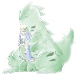  absurd_res big_penis claws duo generation_2_pokemon genitals green_body hi_res huge_penis human hyper hyper_genitalia hyper_penis interspecies male male/male mammal nintendo penis pokemon pokemon_(species) pokephilia size_difference tapirclip tyranitar video_games volo_(pokemon) 