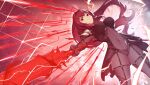  1girl armor bangs bodysuit breasts covered_navel fate/grand_order fate_(series) fumato gae_bolg_(fate) hair_between_eyes highres large_breasts long_hair looking_at_viewer pauldrons polearm purple_bodysuit purple_hair red_eyes scathach_(fate) shoulder_armor solo spear thighs weapon 