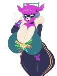  alpaca anthro big_breasts bottomwear breasts camelid cleavage clothed clothing cytrusawa dj_bop epic_games female flask fortnite hair headphones hi_res holding_flask huge_breasts jacket mammal multicolored_body open_mouth pants purple_hair shirt solo thick_thighs topwear two_tone_body video_games visor wide_hips 