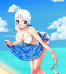  bikini blue_eyes kisara lowres swimsuit white_hair yu-gi-oh! yuu-gi-ou_duel_monsters 